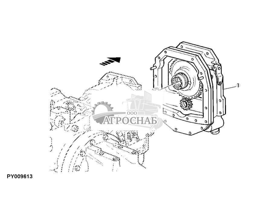 Трансмиссия с ходоуменьшителем — комплект для установки в полевых условиях (Powrquad) 